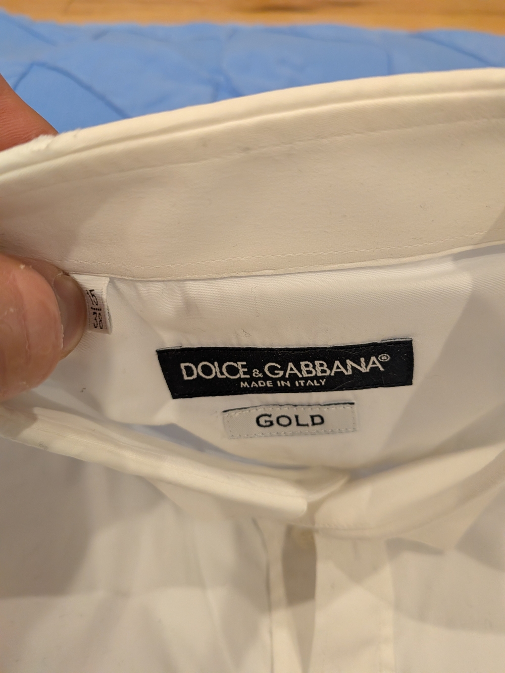 Dolce & Gabbana White Men's Dress Shirt - Gold Label